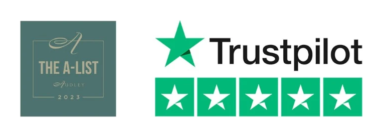 Audley A-List 2023 and 5-star Trustpilot rating